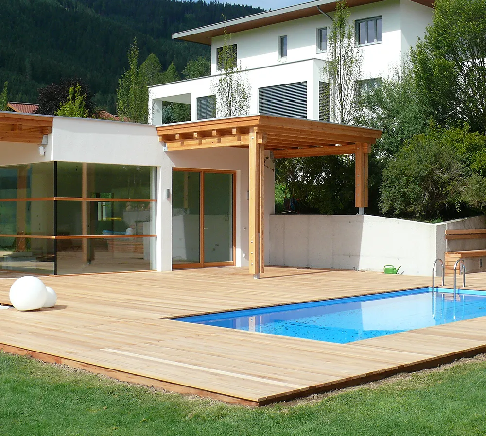 planung, wohnhaus mit pool, pongau